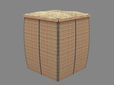 Hesco Barrier 3d Model 3D model