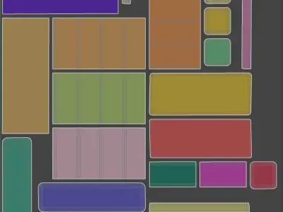 PBR SMD type Resistor model with 2K textures Low-poly 3D model