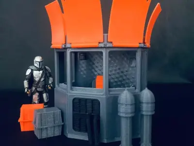 The Mandalorian - Mechanic Booth Diorama 3D print model