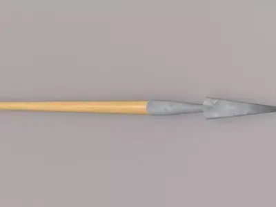 Infitary spear Free low-poly 3D model