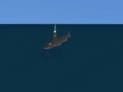 Virginia Class SSN 790 USS South Dakota 3D model