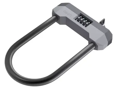 Combination Bicycle U-Lock 3D model