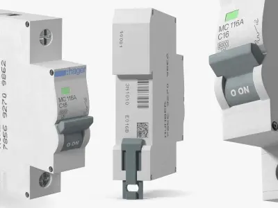Hager Modular Circuit Breaker 3D model