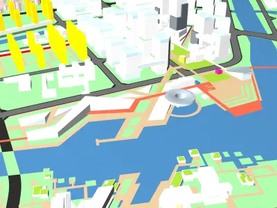 Buildings City building industrial park commercial housing 3D model