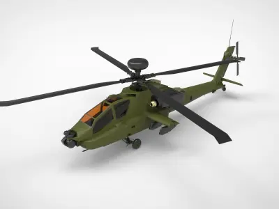AH-64 Apache Army 3D model