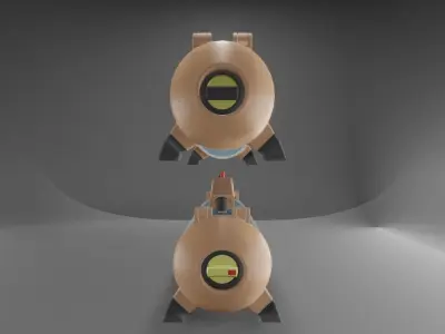 Aquarium Fish tank bag Low-poly 3D model