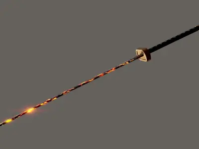 Genryusai Shigekuni Yamamoto  Zanpakutou - Shikai and Bankai  Low-poly 3D model