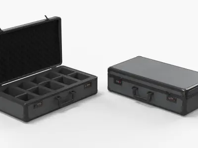 Graded Card Storage Case with Foam Insert Black 3D model