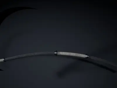 Scythe Low-poly 3D model