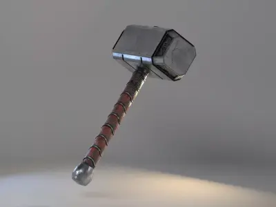 Hummer thor hammer Low-poly 3D model
