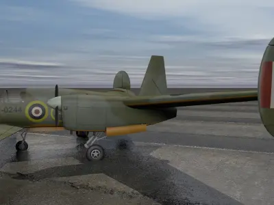 Miles M-39B Libellula 3D model