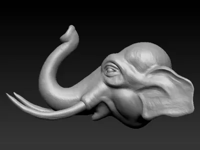 Asiatic Elephant Free 3D print model