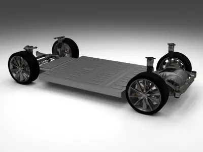 Tesla Model S Chassis 3D model