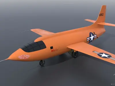 X-1 - Rigged Low-poly 3D model