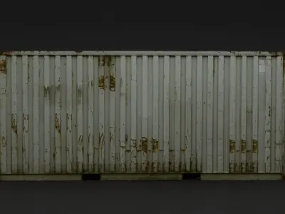 Rusty Container Low-poly 3D model