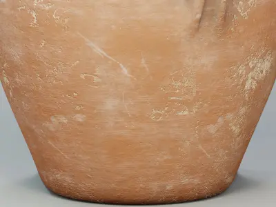 Antique clay jug 3D model