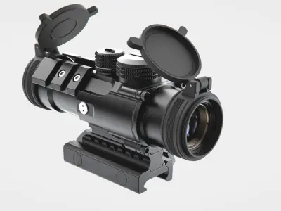 Vortex Spitfire 3x Prism Scope - High-poly 3D model