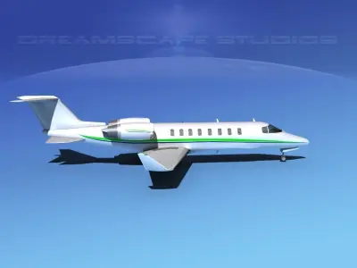 LearJet 45 V08 3D model