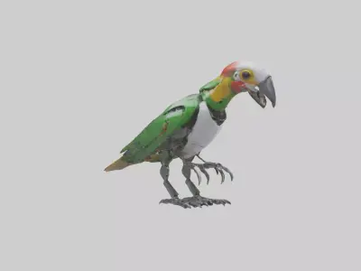 Robot version of a parrot model 3D model