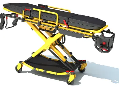 Ambulance Stretcher Trolley 3D model