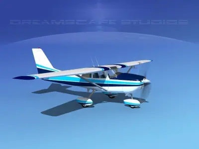 Cessna 172 Skyhawk 1967 V03 3D model