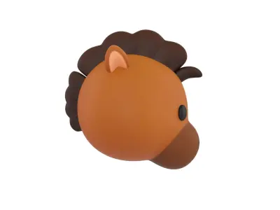 Prop140 Horse Head 3D model