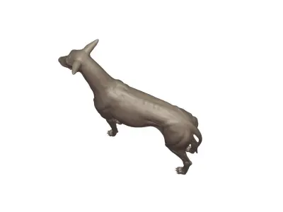 Greyhound sculpture 3D model