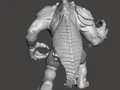 RANCOR MINIATURE MODELS SET FOR SCIFI OR FANTASY GAMES LEGION 3D print model