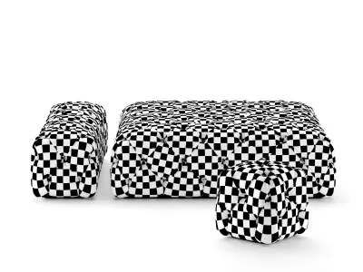 ROLLKING pouf by desiree divani 3D model