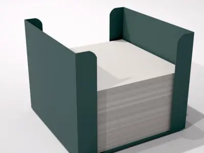 Note block Low-poly 3D model