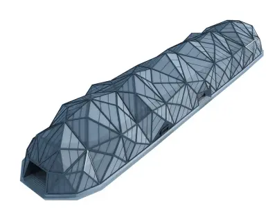 Modern Futuristic Building 3D model