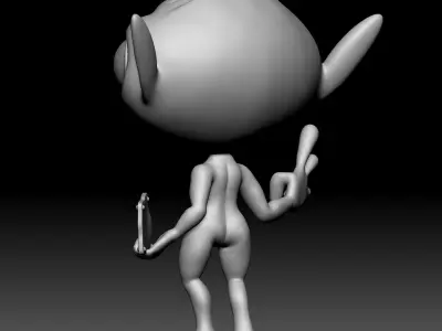 Alien Statue - 010 3D print model