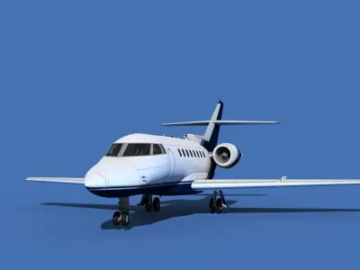 Hawker Siddley 1000 V13 3D model