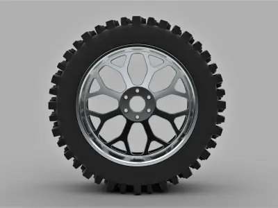 Offroad wheel for lifted trucks 3D model