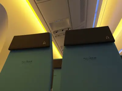 Airbus A350 cabin with RECARO seats 3D model