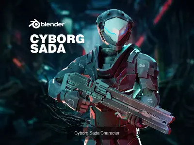 Cyborg Characters Collection 3D Model Pack