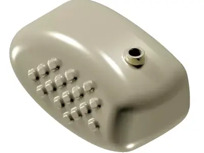 Brass Fuel Tank 3D model