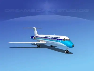 Douglas DC-9-30 Island Charters 3D model
