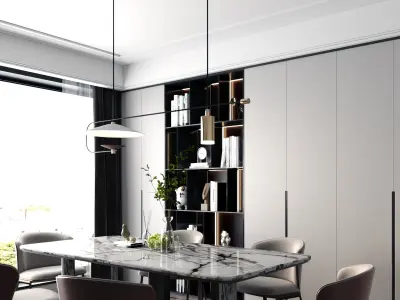 style restaurant Modern 3D model