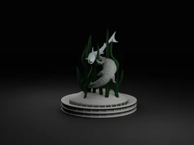 Surabaya Statue 3D model