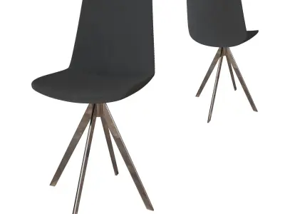 Modern dining room chair set Free low-poly 3D model