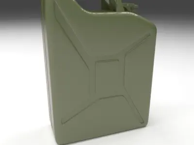 Jerry Can Green Low-poly 3D model