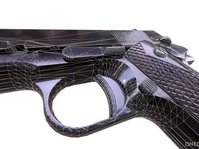 Colt1991 pistol Low-poly 3D model