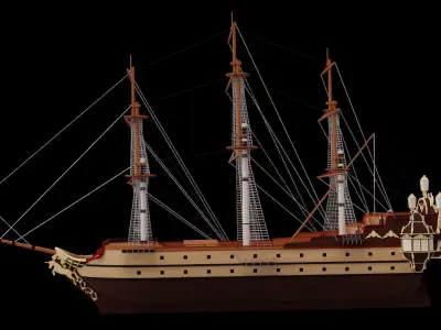 HMS Unicorn 3D model