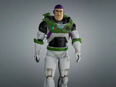 Buzz Lightyear From Movie Low-poly 3D model