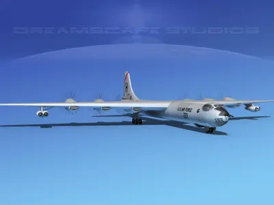 Convair B-36D Peacemaker V04 3D model