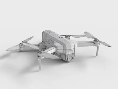 FOLDABLE GPS DRONE 3D model