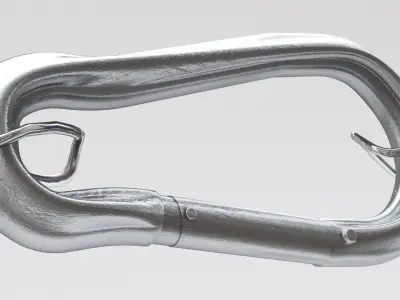 Hook with wires 3D model