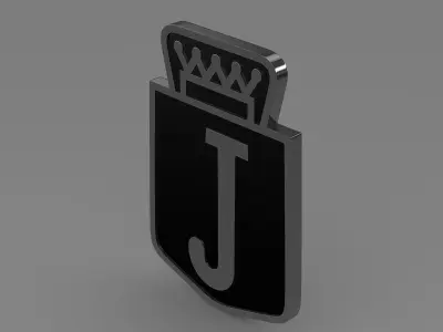 Jensen logo 3D model