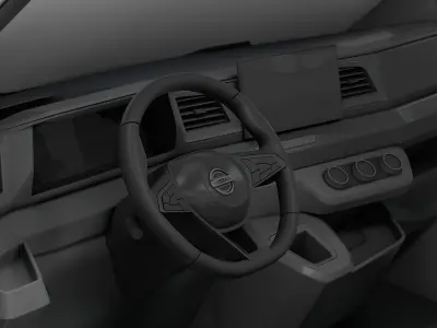 Nissan Interstar L2H3 CrewCab Van HQ Interior 2024 3D model